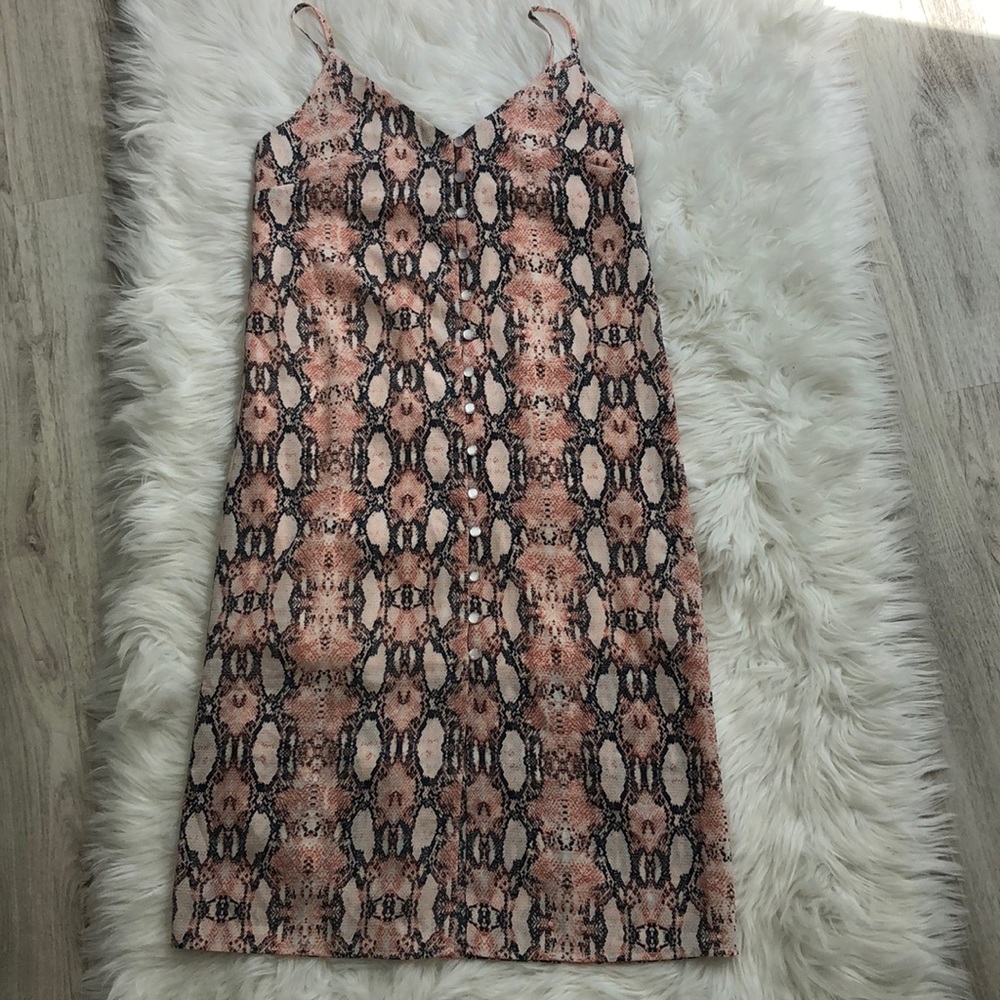 NWT Snake Skin Print Midi Dress